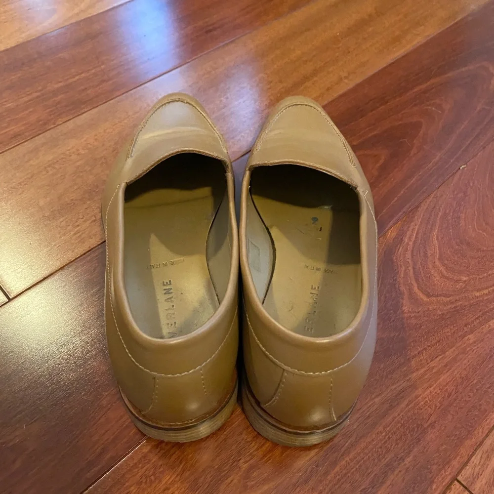 Everlane Loafer - Women’s Size 6.5 - The Modern Loafers- Tan Leather Pointed Toe - Picture 5 of 6
